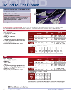Round to Flat Ribbon - Hitachi Cable America
