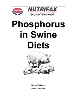 Phosphorus in Swine Diets