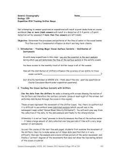 ocean currents ? - SJSU Geology Online Classes