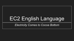 EC2 English Language Electricity Comes to Cocoa Bottom File