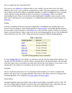 How to Calculate the Size of Encrypted Data?