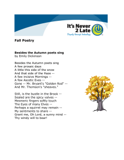 Fall Poetry