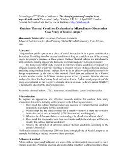 Case Study of Kuala Lumpur