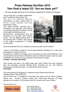 CD Press release click here