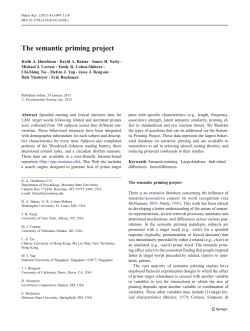 The semantic priming project