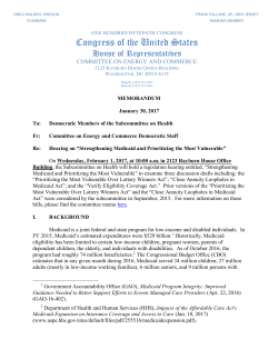 Congress of the United States - Children`s Mental Health Network
