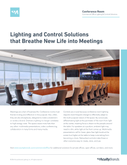 Lighting and Control Solutions that Breathe New Life