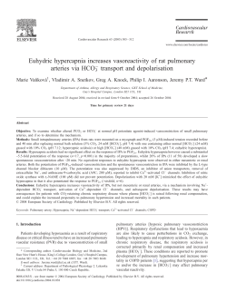 Euhydric hypercapnia increases vasoreactivity of rat pulmonary