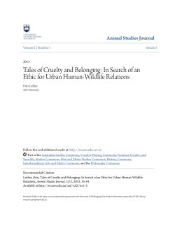 Tales of Cruelty and Belonging: In Search of an