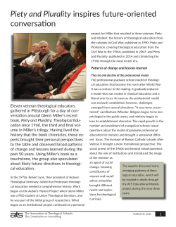 Piety and Plurality inspires future