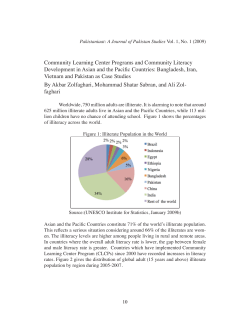 Community Learning Center Programs and Community Literacy