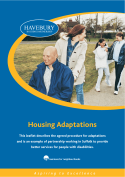 Housing Adaptations - Havebury Housing Partnership