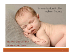 Immunization Profile: Ingham County