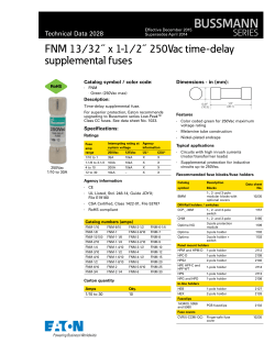 FNM-10 Datasheet - Mouser Electronics