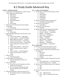 8.2 Advanced Study Guide Answer KEY
