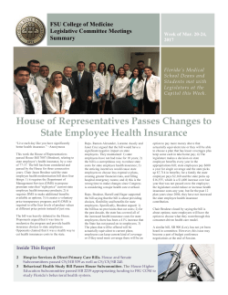 House of Representatives Passes Changes to State Employee