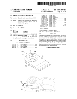 Post retinal operation pillow