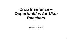 Crop Insurance - Utah Bankers Association