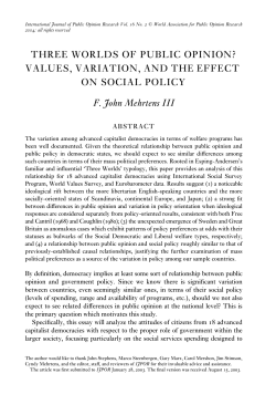 THREE WORLDS OF PUBLIC OPINION?