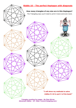 Riddle 10 &ndash; The perfect Heptagon with diagonals