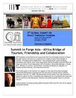 Summit to Forge Asia &ndash; Africa Bridge of Tourism, Friendship and