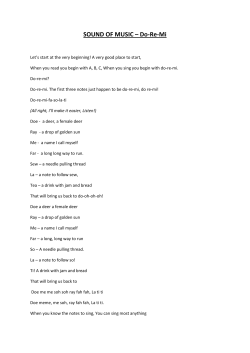 SOUND OF MUSIC &ndash; Do-Re-Mi