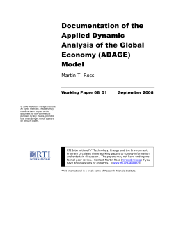 (ADAGE) Model - RTI International