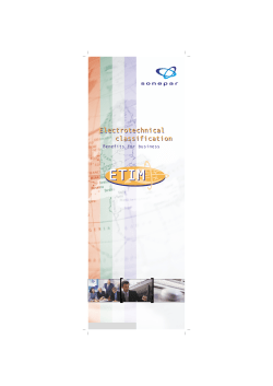 Electrotechnical classification Electrotechnical