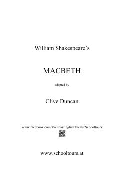 macbeth - Schooltours