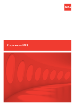 Prudence and IFRS