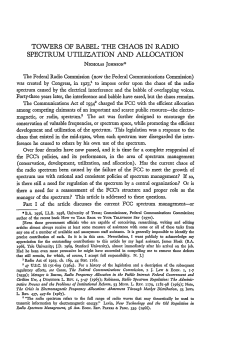 The Chaos in Radio Spectrum Utilization and Allocation