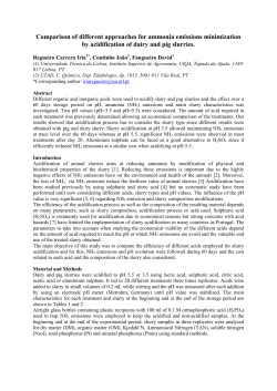 Comparison of different approaches for ammonia