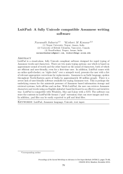 LuitPad: A fully Unicode compatible Assamese writing software