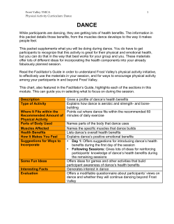 dance - Frost Valley YMCA