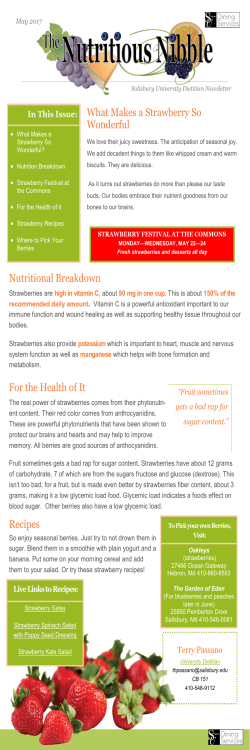 Nutritional Breakdown What Makes a Strawberry So Wonderful For
