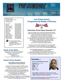 Law Enforcement Congressional Badge of Bravery