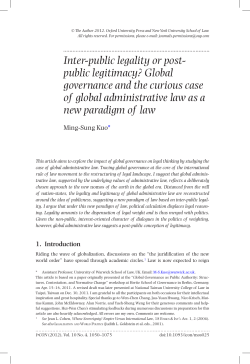 Global governance and the curious case of global administrative law