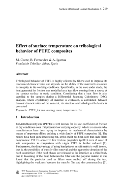 Effect of surface temperature on tribological behavior of