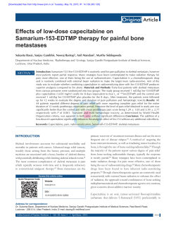 Effects of low‑dose capecitabine on Samarium‑153‑EDTMP therapy