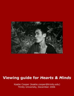 Hearts and Minds &ndash; Pre-Viewing guide