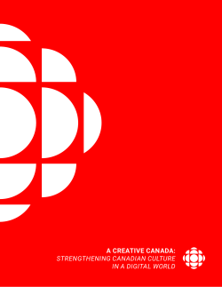 - A Creative Canada