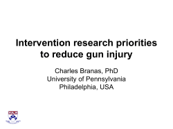 Charles Branas - Institute of Medicine