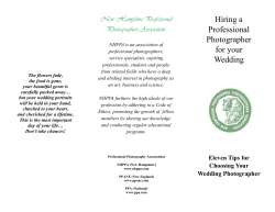 Hiring A Professional Photographer