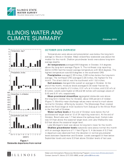 October - Illinois State Water Survey