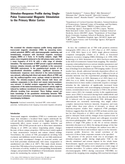 Stimulus--Response Profile during Single- Pulse