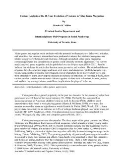 Content Analysis of the 18-Year Evolution of Violence in Video