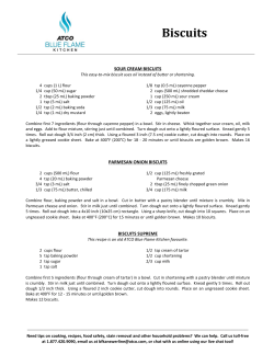Biscuits - ATCO Blue Flame Kitchen