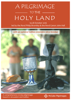 2016.10 Retreats- Holy Land Bromiley Hall