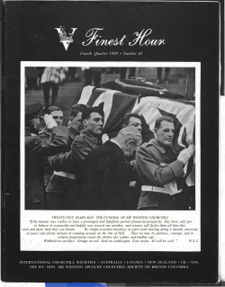 This Issue - Winston Churchill.org