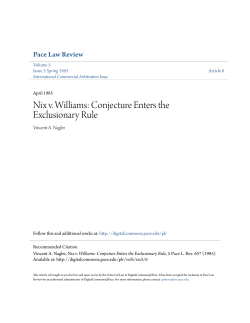 Nix v. Williams: Conjecture Enters the Exclusionary Rule